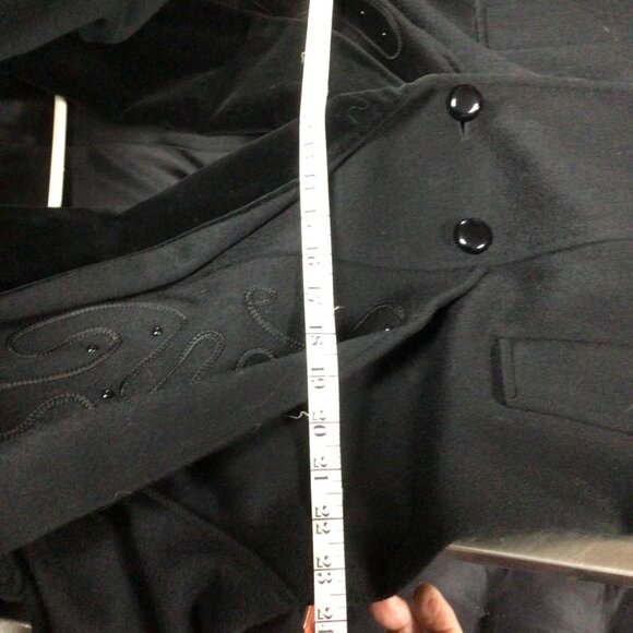 Retro Luxe Capelet wool Charles Klein coat - Picture 4 of 5